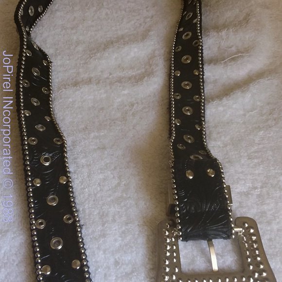 Hard Rock Black & Glitter Beaded Designer Belt main image 7